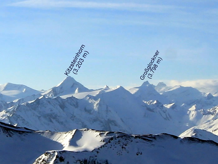 Blick auf Österreichs höchsten Berg - Großglockner (3.798 m)