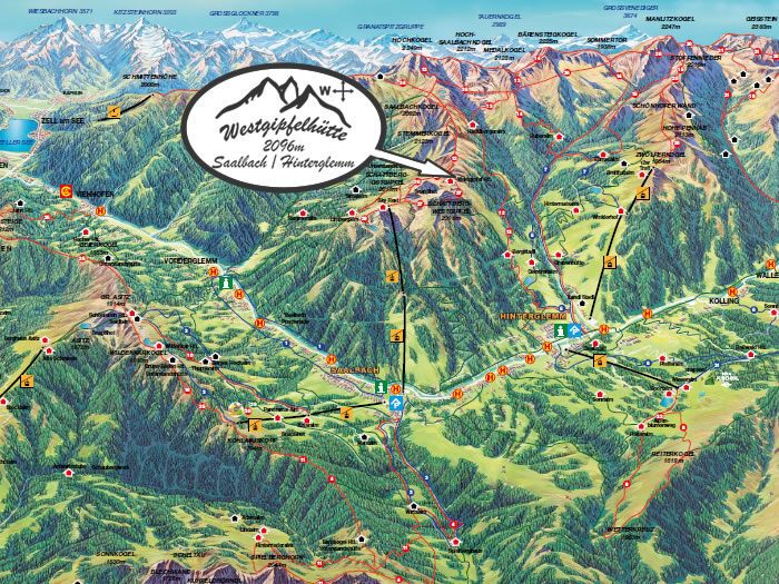 Wandergebiet Saalbach Hinterglemm